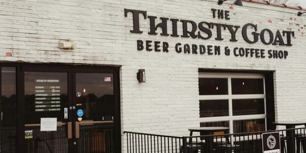 The Thirsty Goat Beer Garden & Coffee Shop. & absolutely great pizza here in Clarksville, TN
