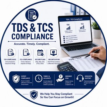 TDS &amp; TCS compliance services for timely deductions, filings, and expert support.