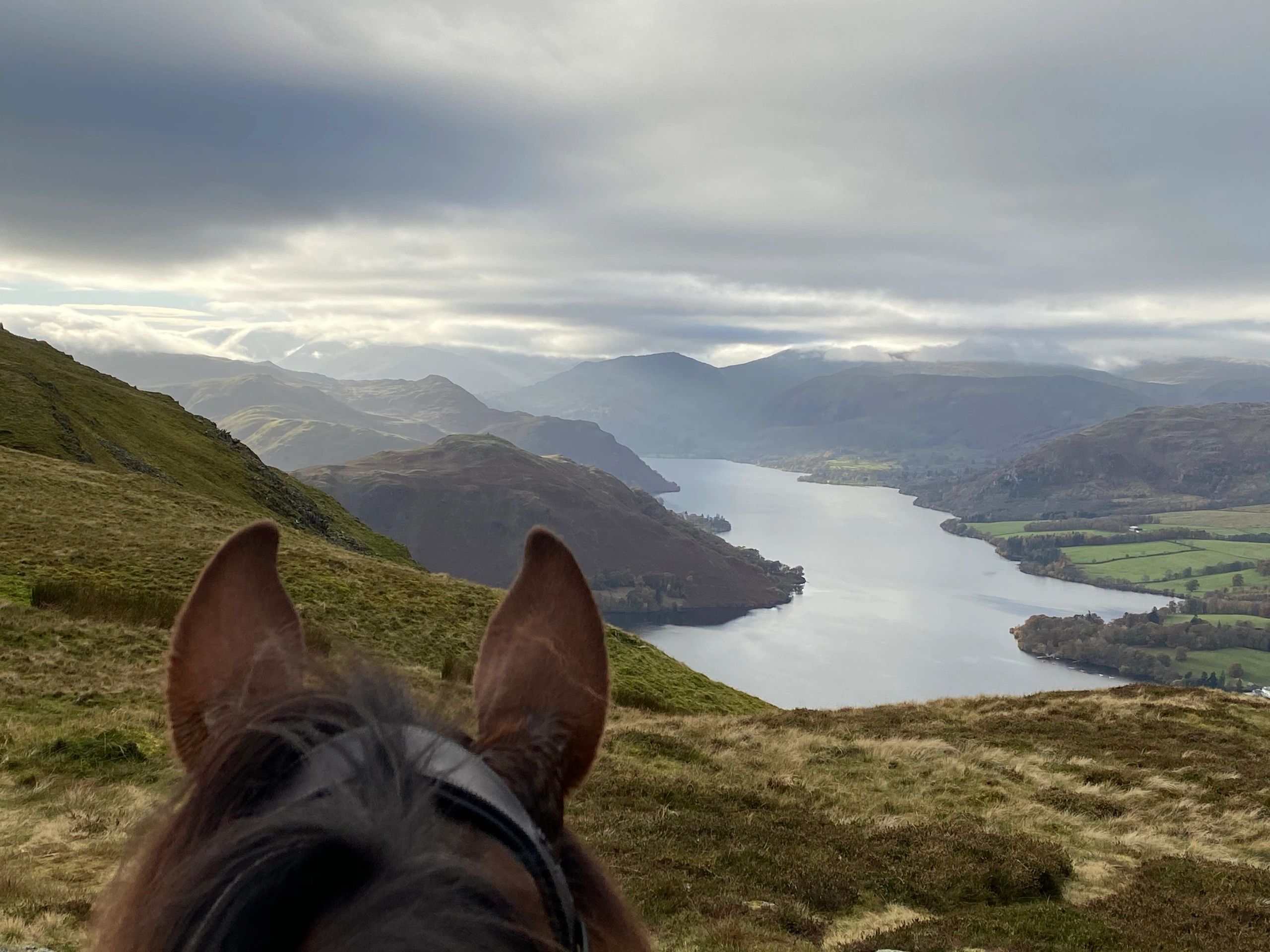 High above  Ullswater Lake 