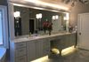 Master Vanity, custom mirrors and lighting.  Great Falls, VA