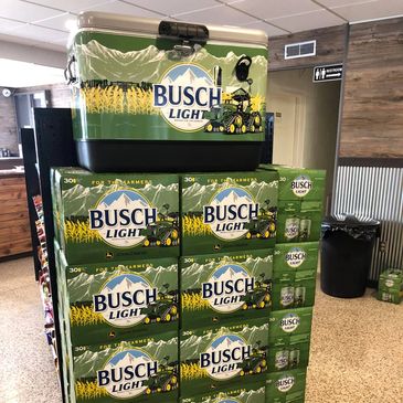 Busch Light cooler promo