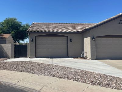Attached garage addition built by SolidBuilt Shed in Gilbert Arizona