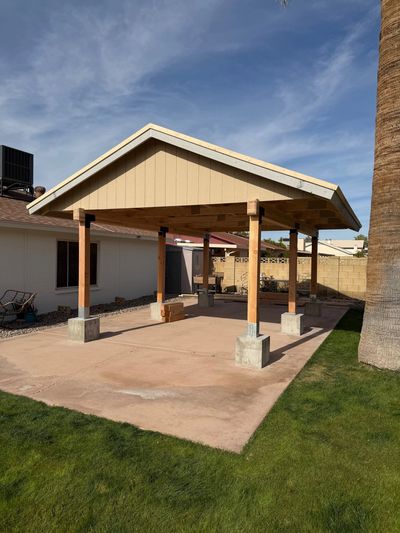 Custom backyard gazebo built by SolidBuilt Shed in Arizona
