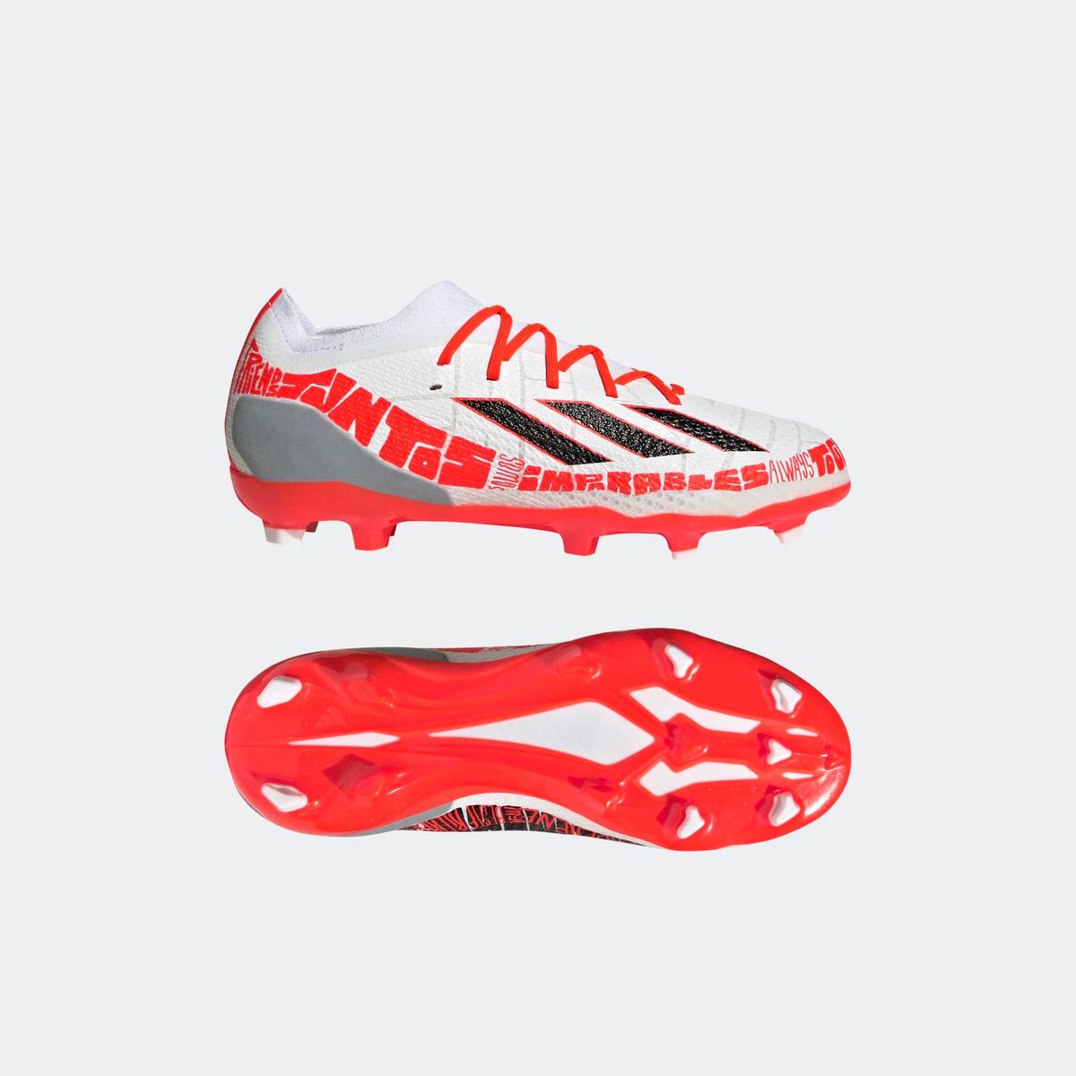 Adidas Youth X Speedportal Messi.1 FG (Cloud White / Core Black / Solar Red)