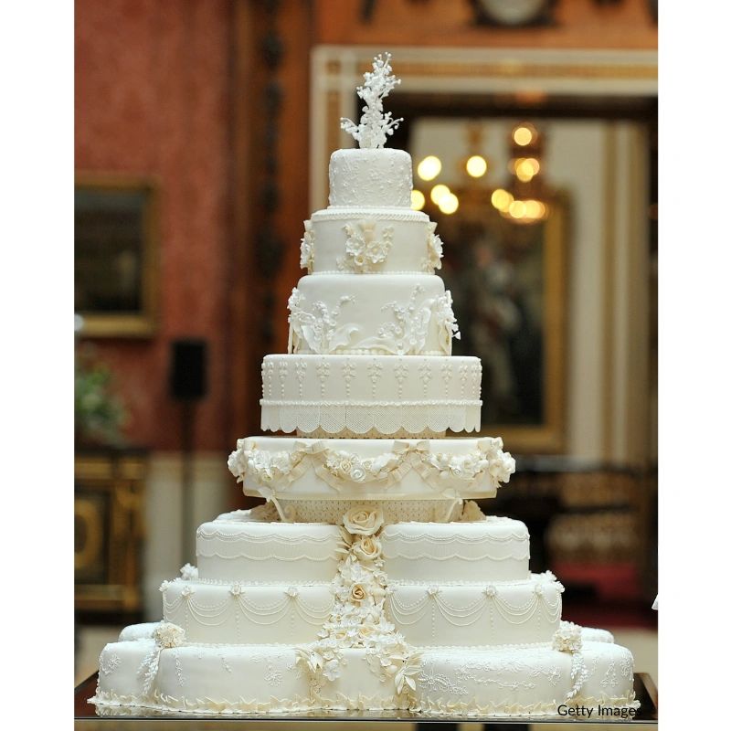 8-Tier Gold And Red Wedding Cake - CakeCentral.com