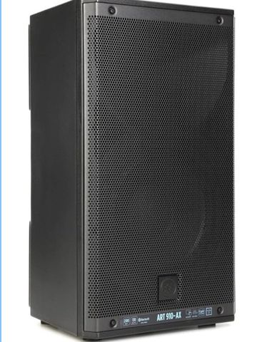 Black ART 910-AX professional speaker with perforated front grille.