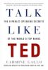 Cover of the book 'Talk Like TED' by Carmine Gallo.