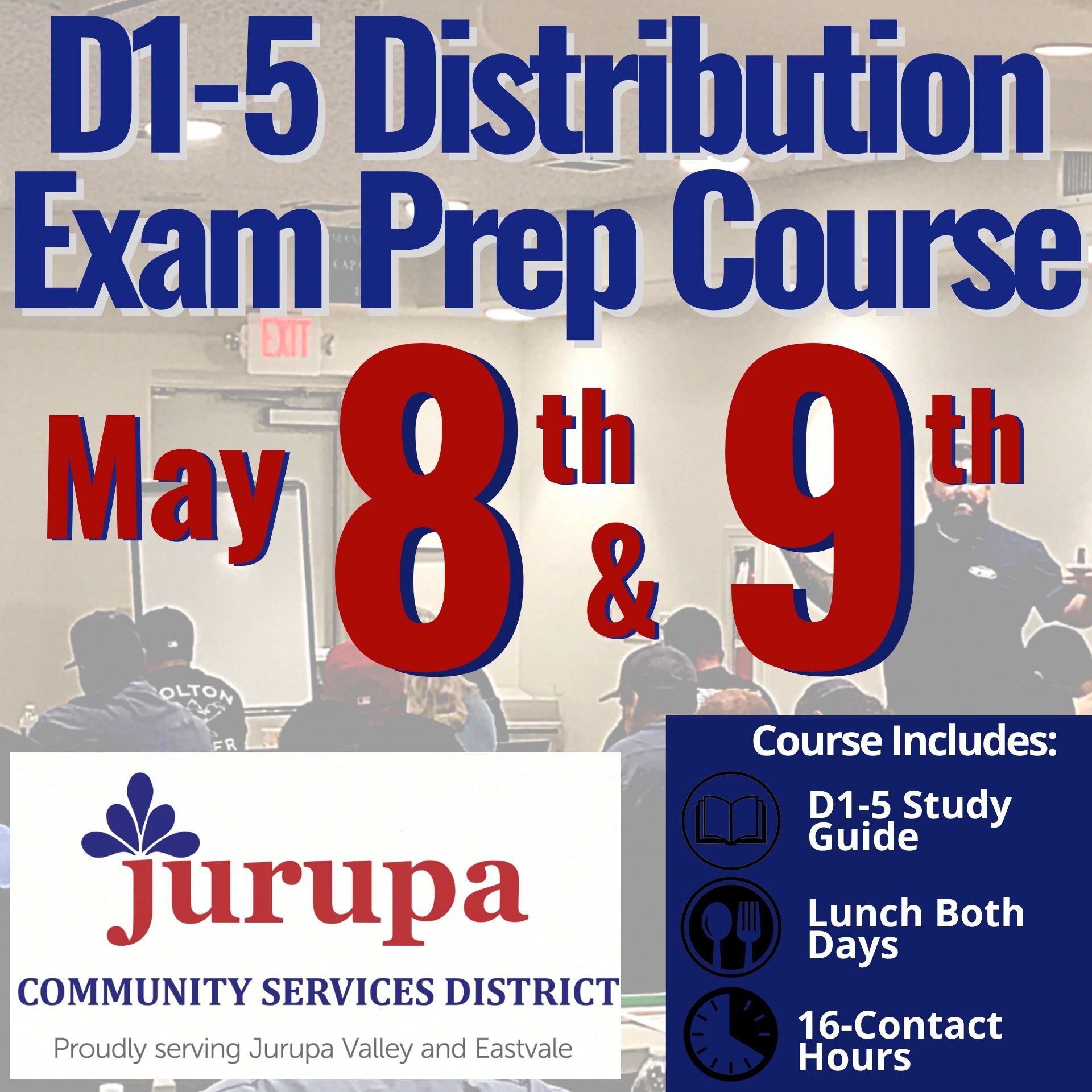2-Day Distribution Exam Prep Course: Jurupa Community Services District ...
