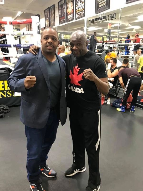 Rodney Ash and Floyd Mayweather Sr. Mayweather Boxing Club, Hot Rod Boxing, Hot Rod Sports.