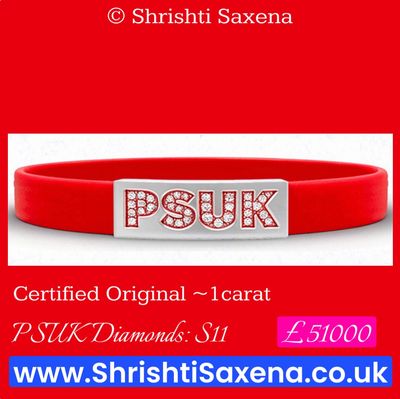 PSUK Diamonds Wristband by Shrishti Saxena
Singer, Actress, and Author Dr Shrishti Saxena