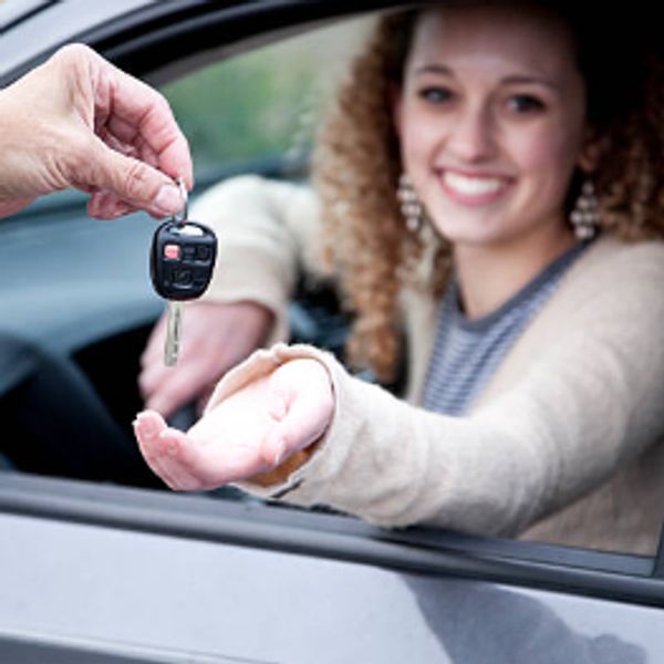 Designated driver taking keys to give a safe ride home