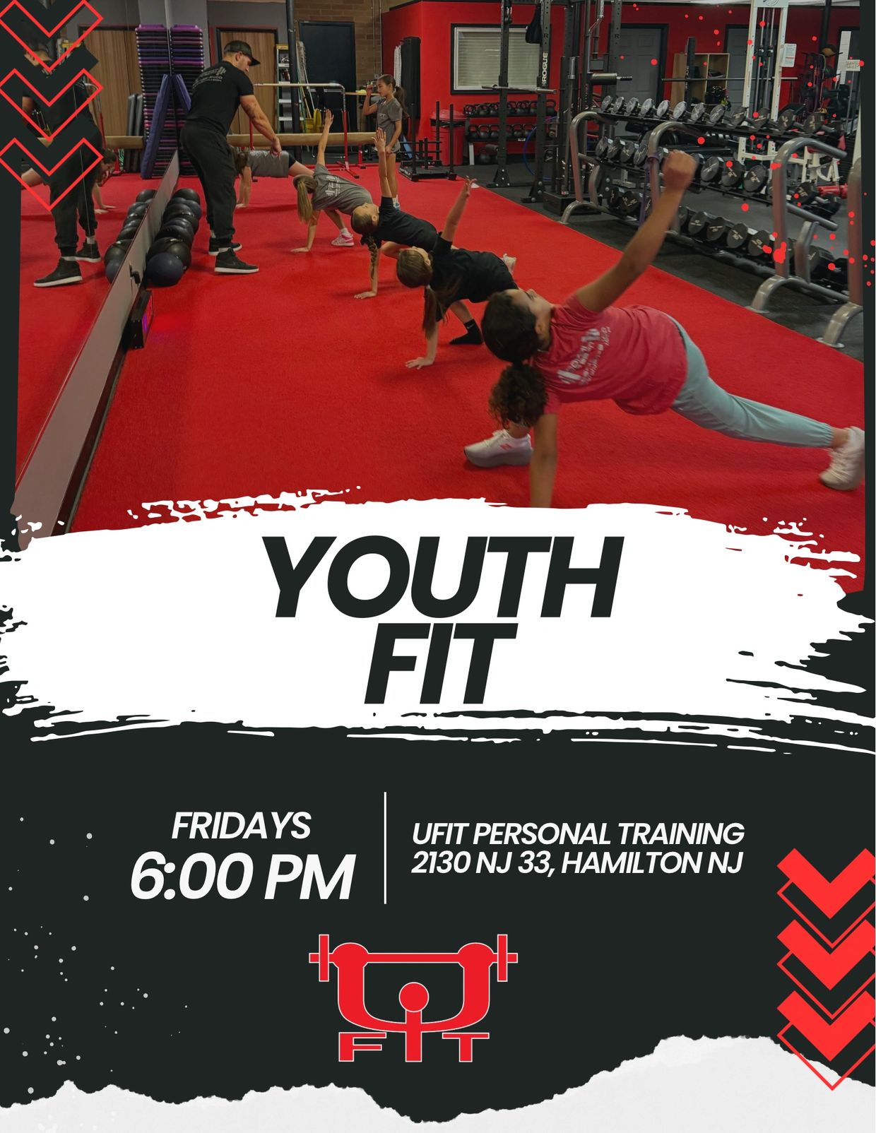 Youth fitness class at UFit Personal Training.