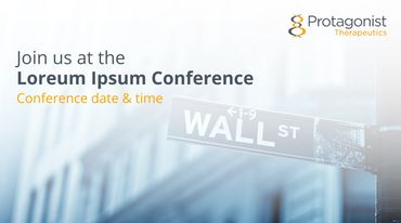 Biotech investor conference social media post