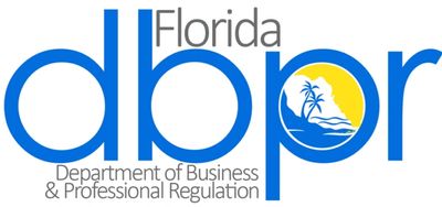 Florida DBPR logo, state agency for licensing and compliance.