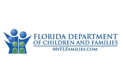Florida DCF logo, state agency for children and families services.