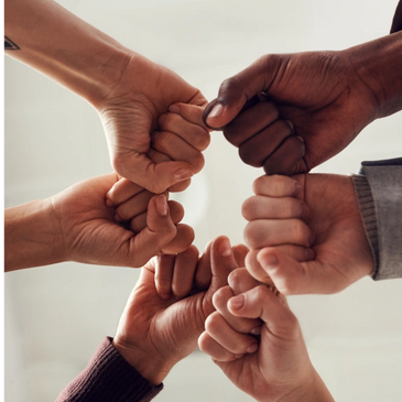 Team fist bump
