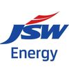 JSW Energy company logo with blue and red colors.