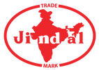 Red logo featuring India's map with 'Jindal' text inside an oval.