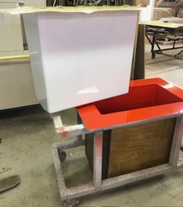 Fiberglass mold and production part