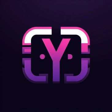 Stylized purple and pink 'Y' logo with rounded square brackets.