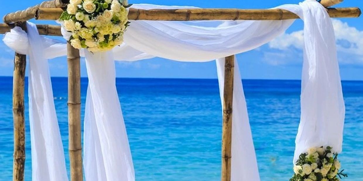 Beautiful beach wedding.