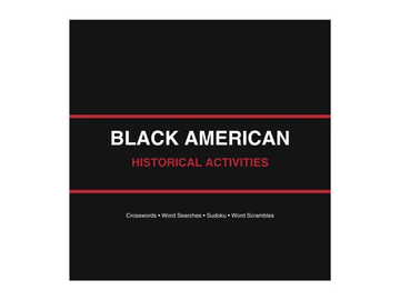 Black American History Activities Book.