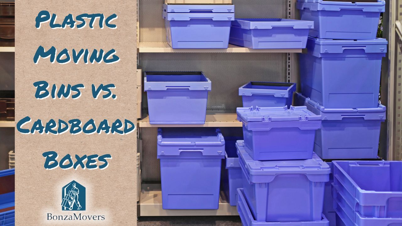 How to pack plastic bins for moving