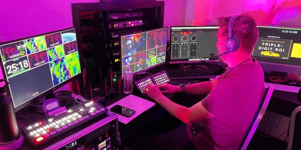 Technician live streaming camera feeds