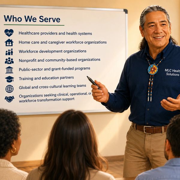 Man in business attire giving a presentation to an audience.