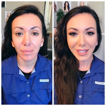 Airbrush makeup application for a flawless finish!