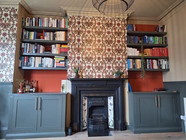Alcove units and shelves, NW10
