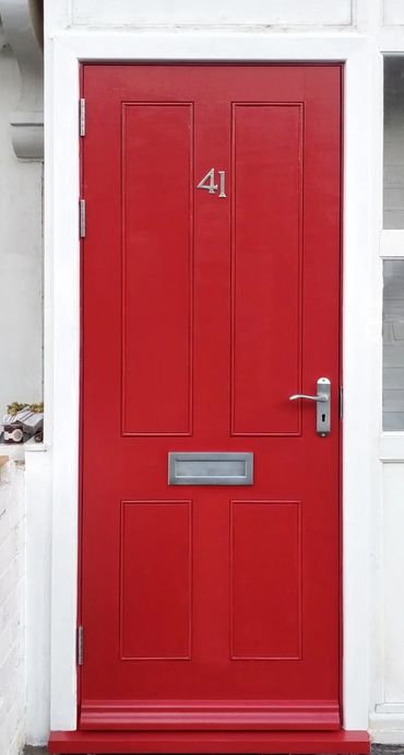 New, handmade hardwood front door, Harlesden, NW10
