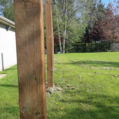 6x6 posts fence
