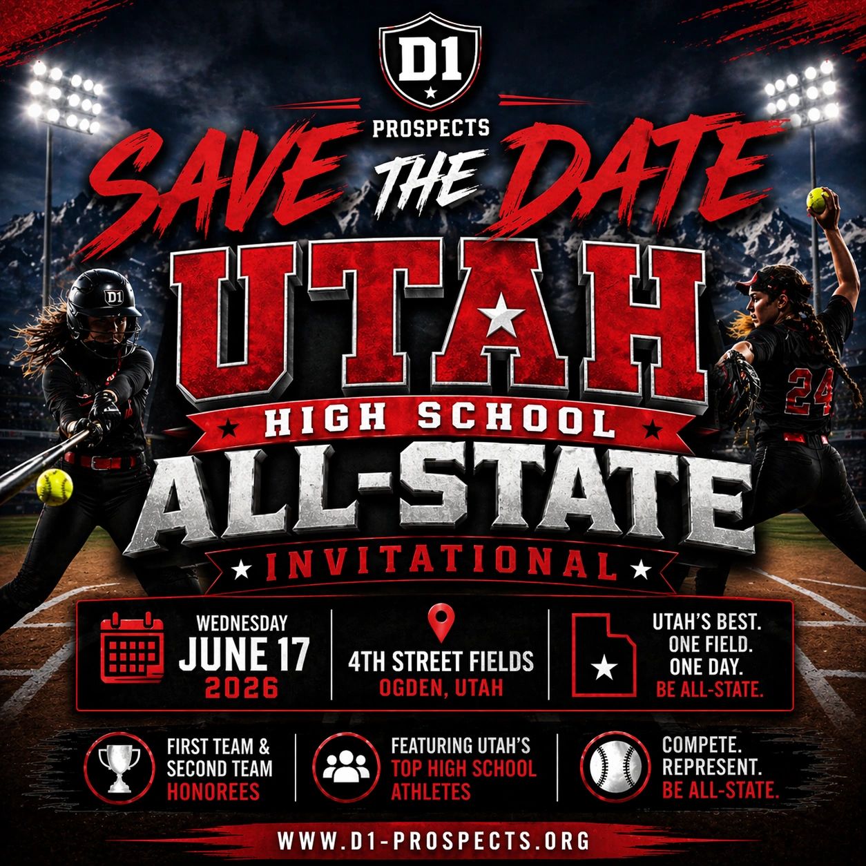 Save the date for Utah High School All-State Invitational on June 17, 2026 in Ogden, Utah.