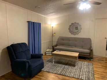 Living Area at Cottage Too