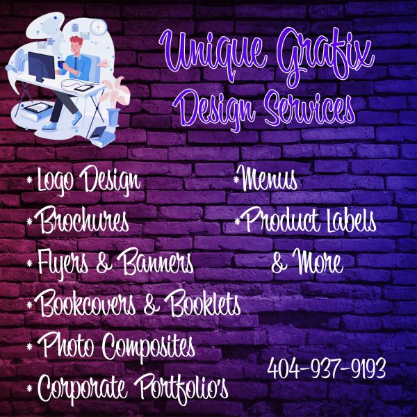 Unique Grafix Design Services offers various graphic design solutions.