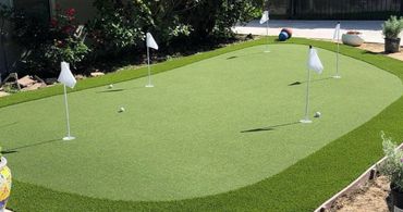Putting Green. 12' x 8 ' with 18" fringe.