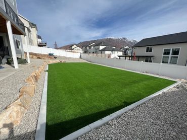 Backyard turf install.