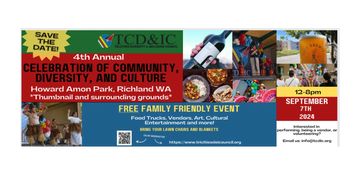 Tri-Cities Cultural Diversion Inclusion Council, annual community event, for September 7th 2024