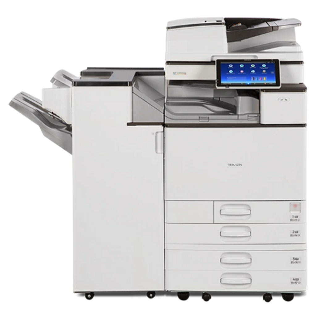 Ricoh MPC4504ex Multifunction Colour Copier. This unit has High Speed network printing, scanning, fa