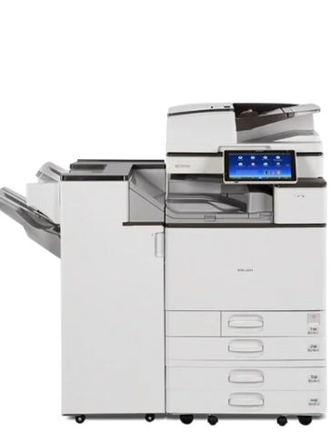 Ricoh MPC4504ex Business Class Colour Copier & Printer.
Includes Copy, Print, Scan. Finisher Avail