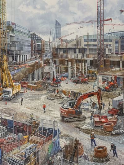Manchester construction site