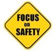 Focus on Safety Street Sign Symbol