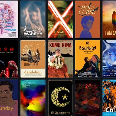 Collage of diverse movie posters.