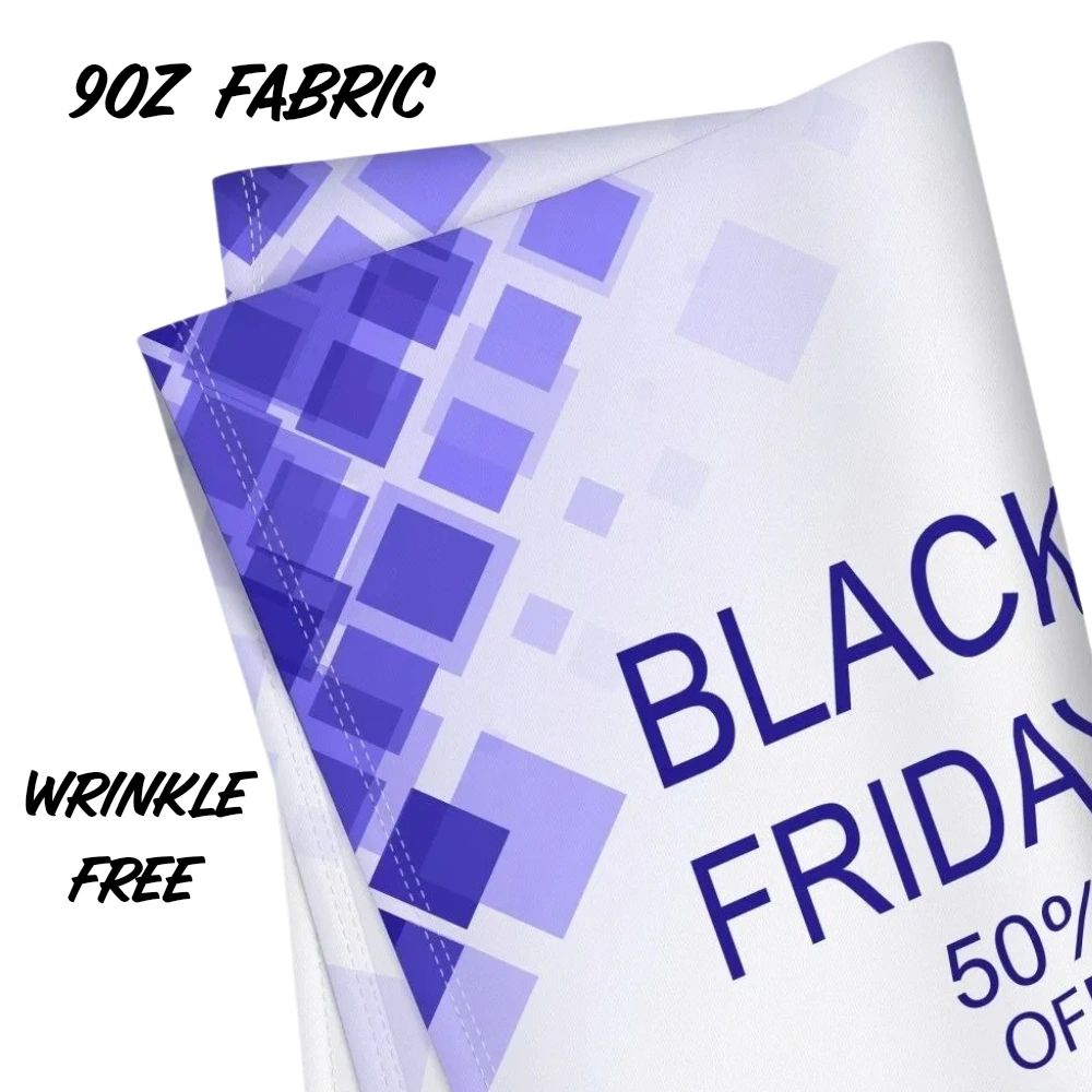 FABRIC BANNER 9 OZ WRINKLE FREE DYE SUBLIMATED