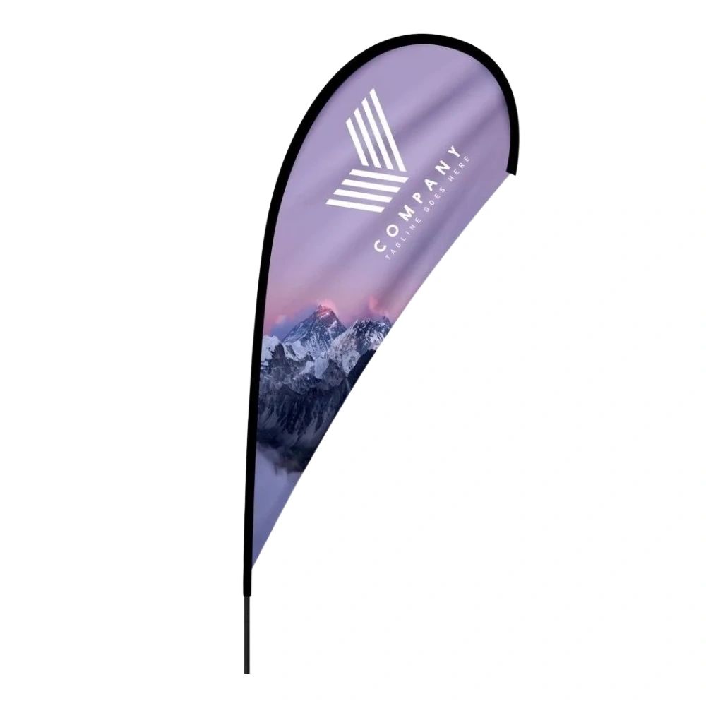 TEAR DROP FLAG BANNER ( INCLUDES DESIGN, BANNER, GROUND STAKE & POLE SET)