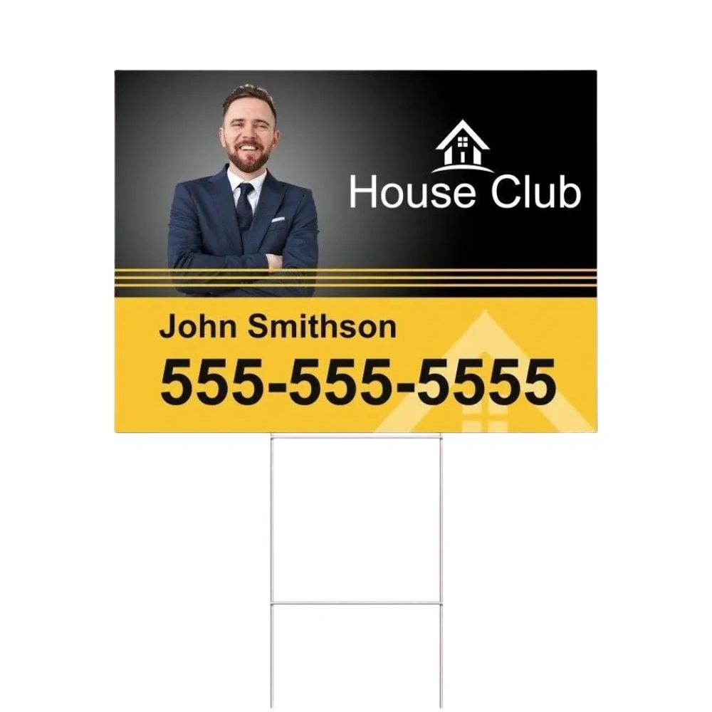 YARD SIGN & H-STAKE 24" X 18"