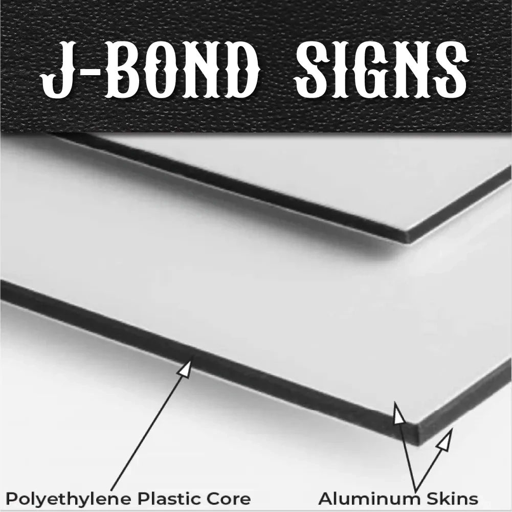 J-BOND 3mm or 6mm (STRAIGHT CUT or CONTOUR CUT) BY SQ,IN.