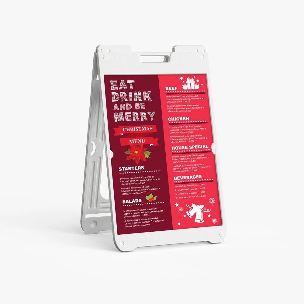 SIMPOSIGN 2 (WHITE) 22" X 28" (INCLUDES FRAME & PRINT)