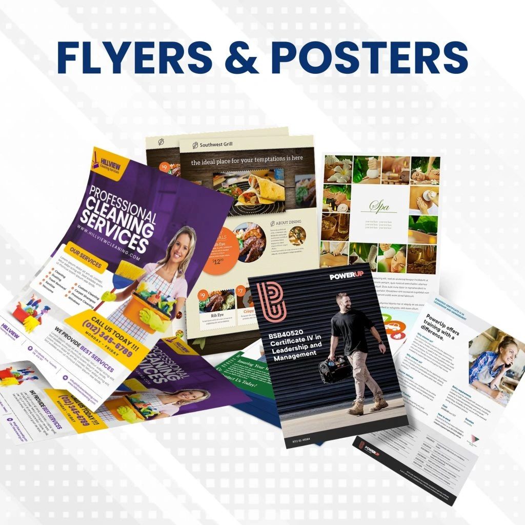 FLYERS OR POSTERS 16PT CARDSTOCK ( 5" X 3" UP TO 18" X 28" )
